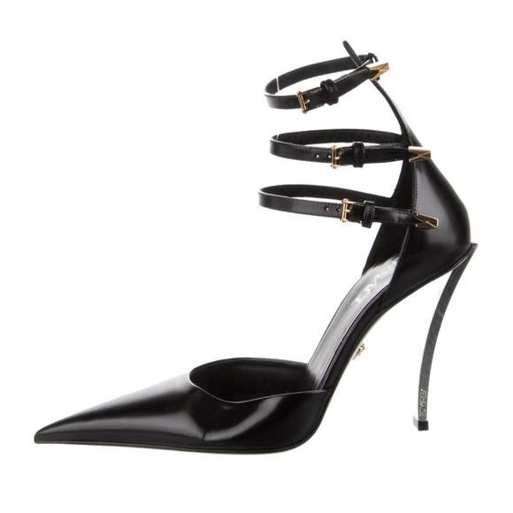 Versace Leather D’Orsay Pumps - Picture 2 of 5